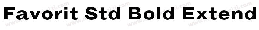Favorit Std Bold Extended字体转换